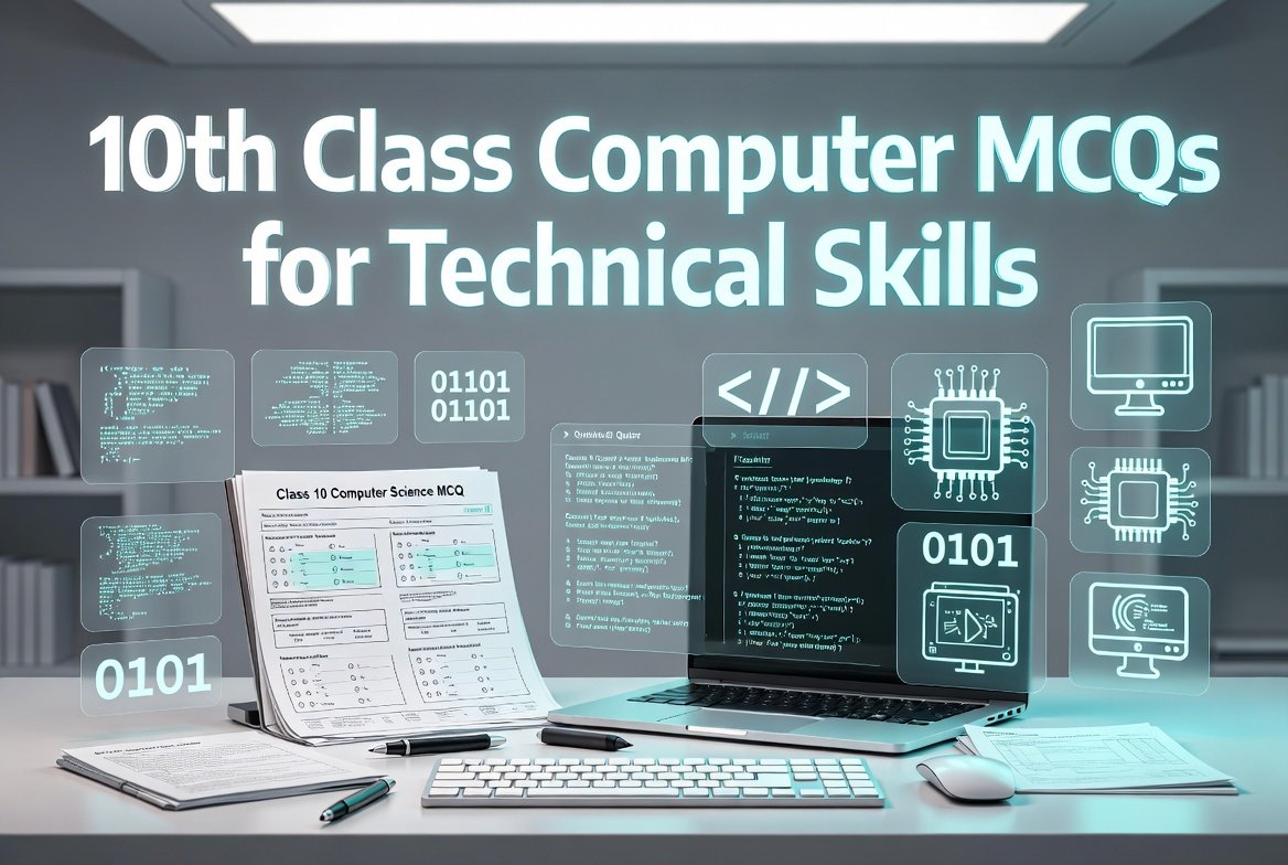 10th Class Computer MCQs for Technical Skills