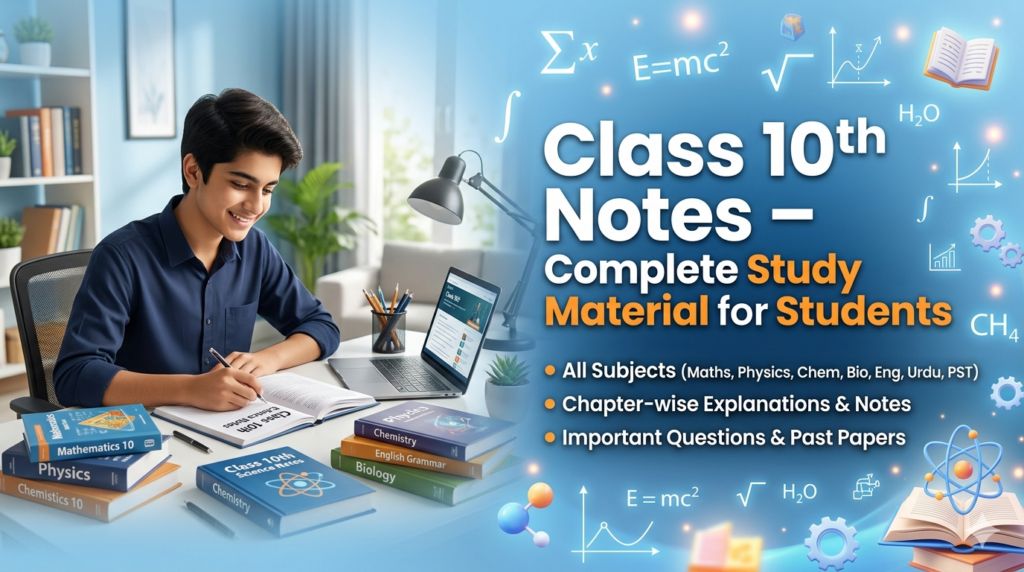 Class 10th Notes – Complete Study Material for Students