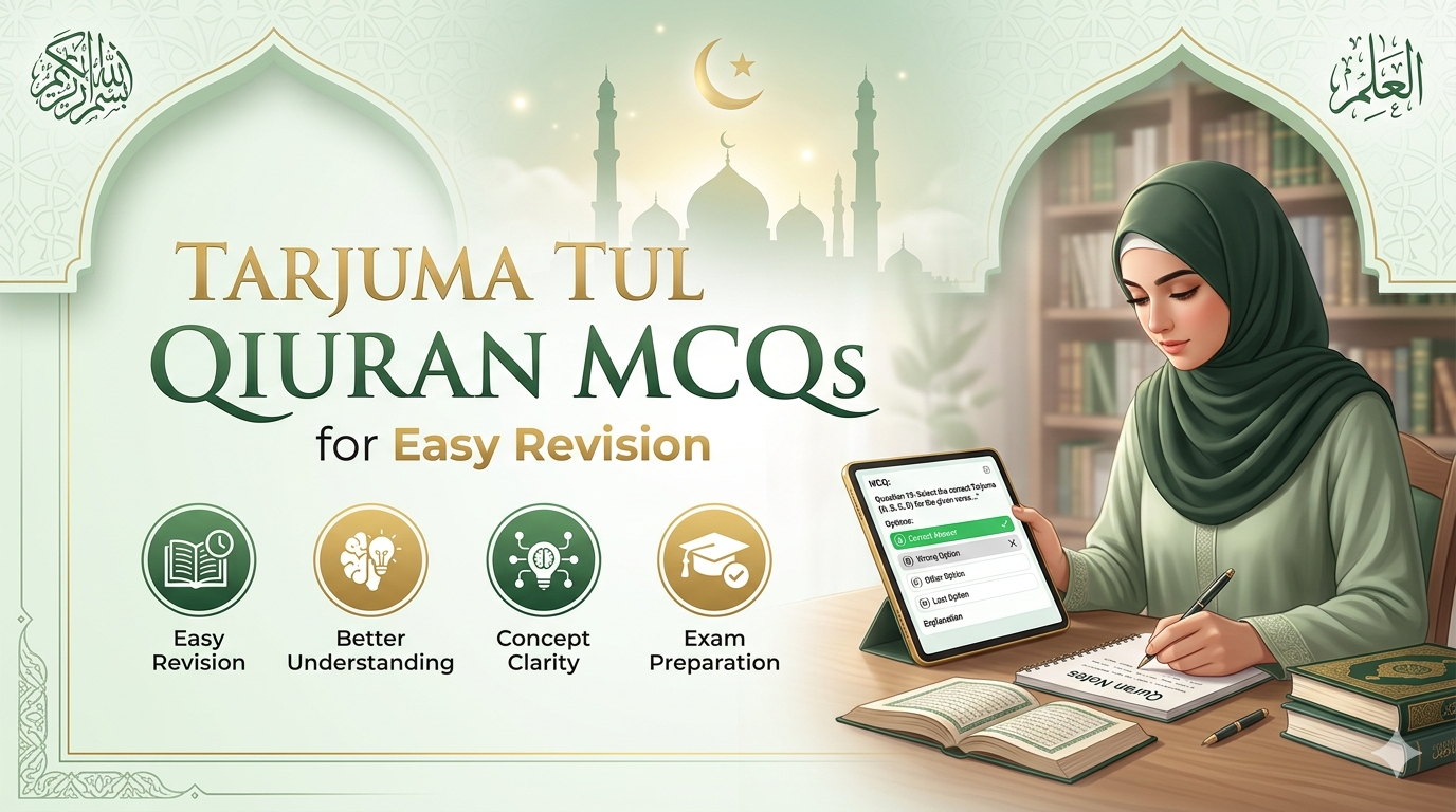 Tarjuma Tul Quran MCQs for Easy Revision