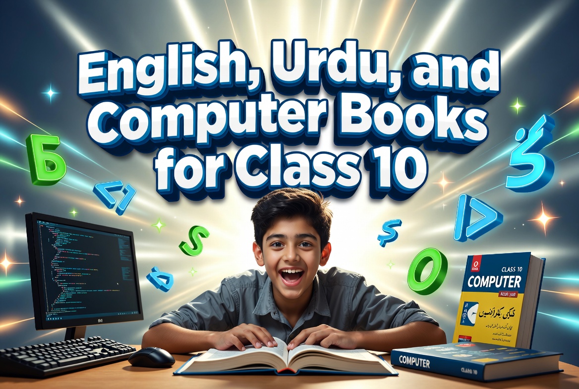 English, Urdu, and Computer Books for Class 10